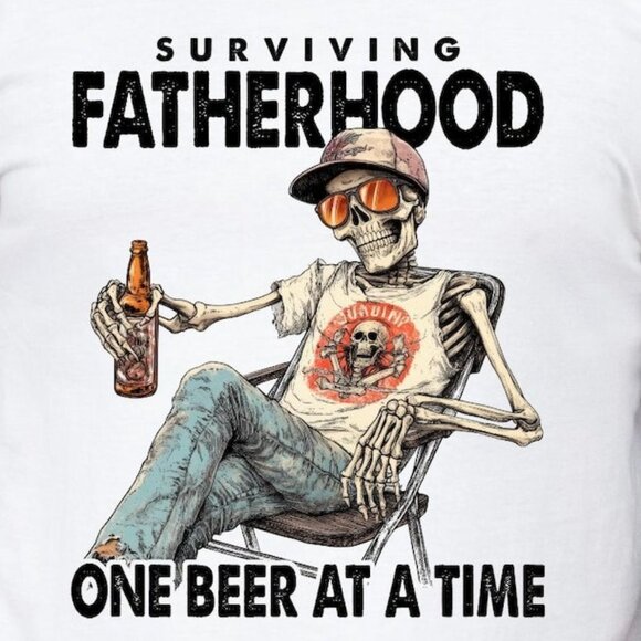 Surviving Fatherhood One Beer At A Time Shirt - Picture 2 of 3